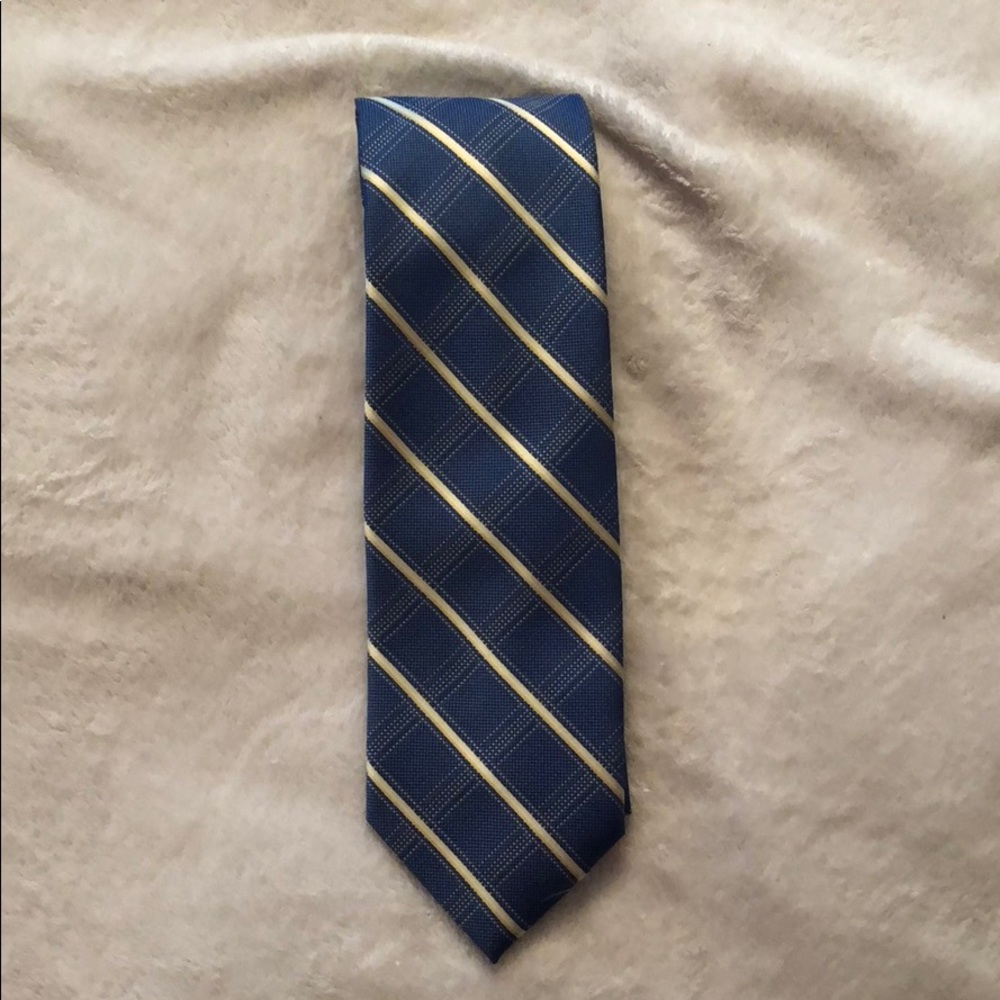 Men’s tie blue and gold